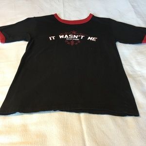 Faded Glory Black and Red T-Shirt
